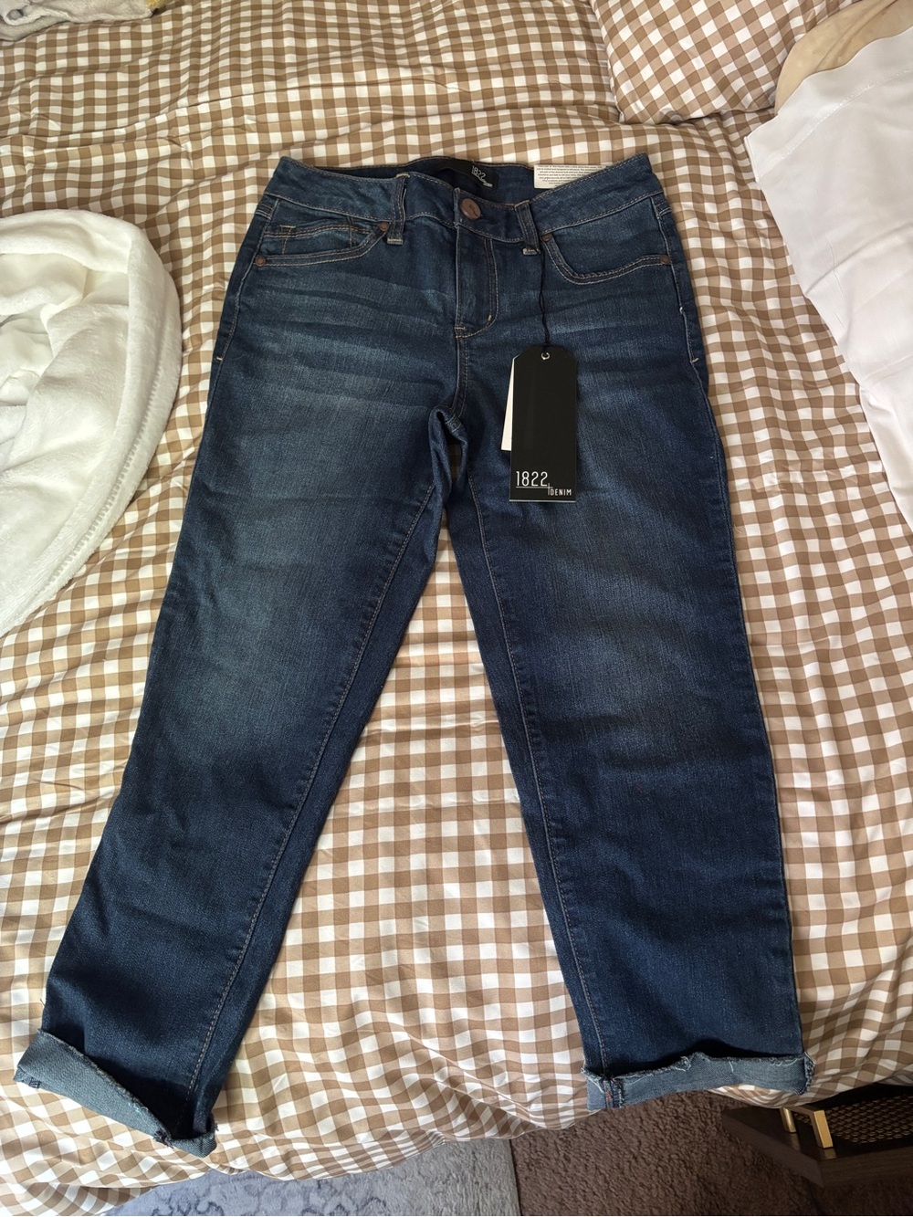 1822 Denim Women’s Dark Wash Boyfriend Jeans